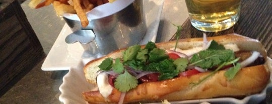 DBGB Kitchen and Bar is one of The Ultimate NYC Hot Dog Crawl.