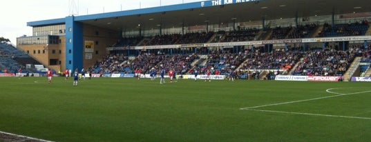 MEMS Priestfield Stadium is one of Football grounds visited.