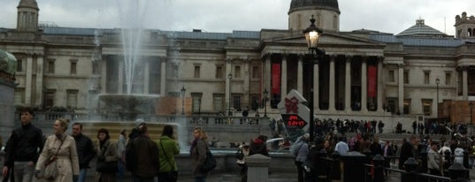 Trafalgar Square is one of London.