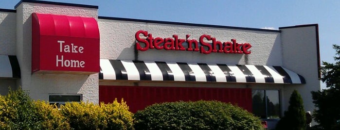 Steak 'n Shake is one of Orte, die Amy gefallen.