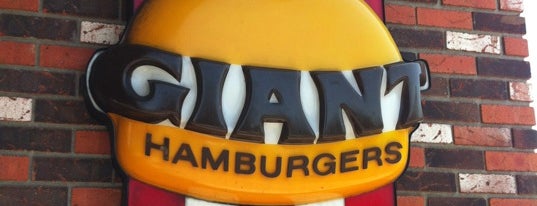 Nations Giant Hamburgers is one of Lieux qui ont plu à Mark.