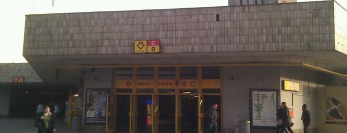 U-Bahn =B= =C= Florenc is one of Metro B.