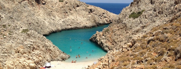 Seitan Limania Beach is one of Crete.