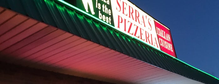 Serra's Pizzeria is one of สถานที่ที่ James ถูกใจ.