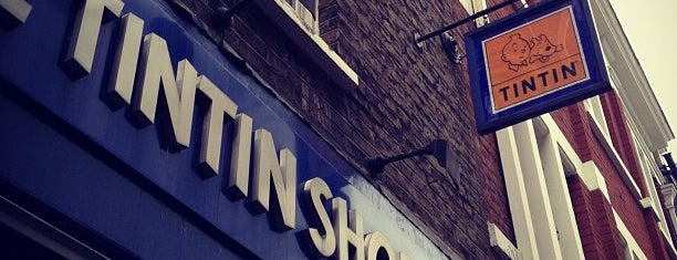 The Tintin Shop is one of The London Geek Trail.