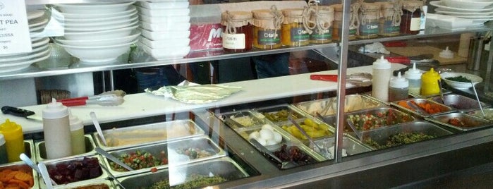 Taïm Falafel and Smoothie Bar is one of NYC Vegan.