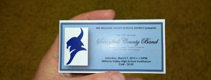 Williams Valley Jr Sr High School is one of Lancaster, Williamsport, Tower City & back home PA.
