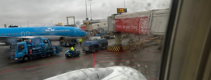 Gate C15 is one of Schiphol gates.