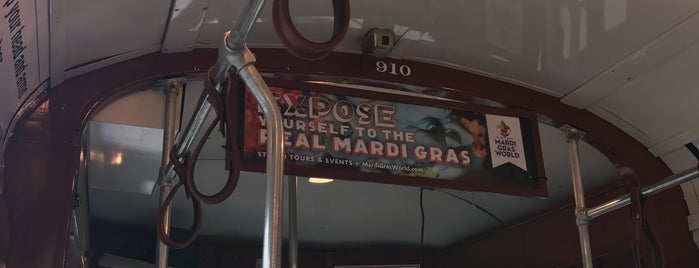 New Orleans Streetcar is one of NOLA - Mardi Gras 2014.