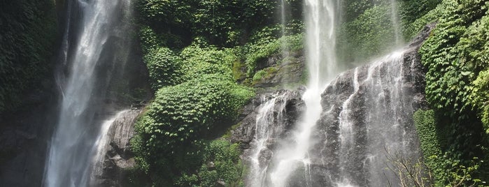 Sekumpul Waterfall is one of Bali, Indonesia 2018.