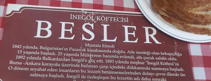 Besler İnegöl Köftecisi is one of Sevilenler.