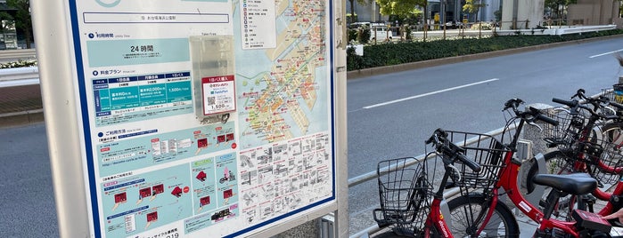 H1-09.Odaiba Kaihin Park Station - Tokyo Koto City Bike Share is one of 東京の東側のバイクシェアのサイクルポート🚲.
