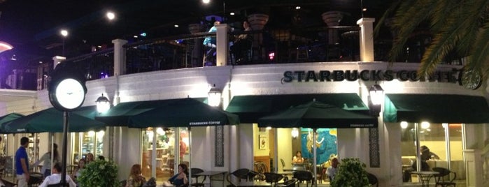 Starbucks is one of E’s Liked Places.