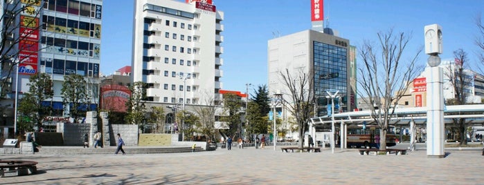 郡山駅西口広場 is one of 展望台/庭園/広場.