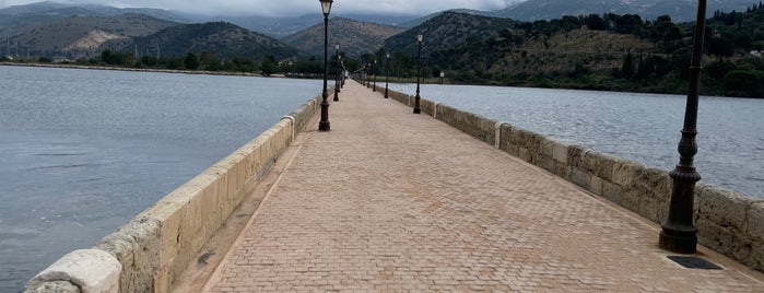 Argostoli Bridge is one of Kefalonia.