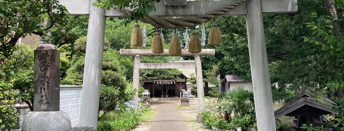 上青木氷川神社 is one of 御朱印.