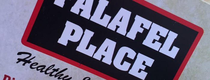 Falafel Place is one of สถานที่ที่ Shelley ถูกใจ.