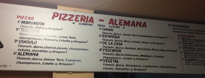 Pizzeria Alemana is one of Murcia.