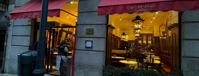 Café de París, L' Entrecot is one of Madrid Dinner.