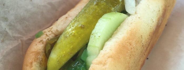 Taste of Chicago is one of Hot dog joints.