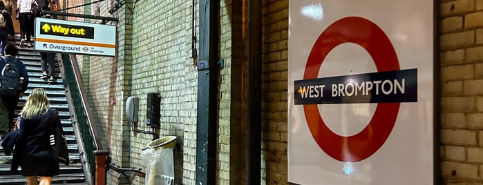 West Brompton London Underground and London Overground Station is one of Stations - LUL used.