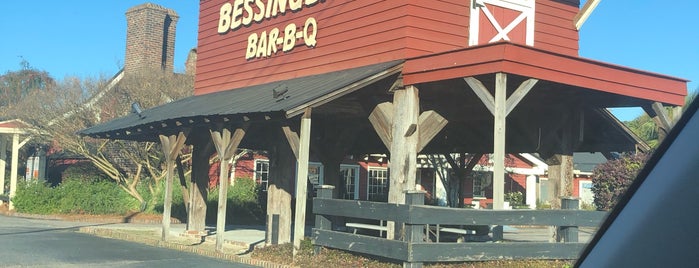 Bessinger’s Barbeque is one of Charlotte, Charleston & Savannah.