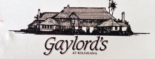 Gaylord's At Kilohana Plantation is one of Kauai.
