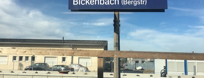 Bickenbach (Bergstraße) is one of the route.