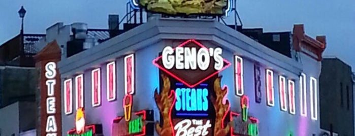Geno's Steaks is one of Philly.