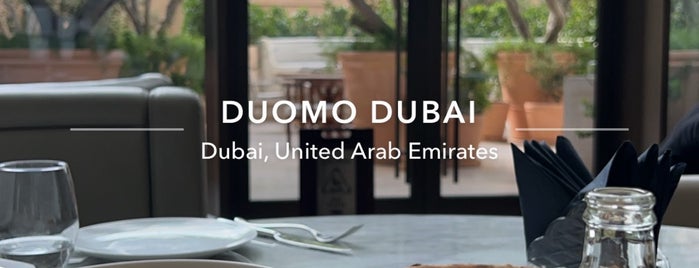 Duomo Dubai is one of Dubai Fine Dining.