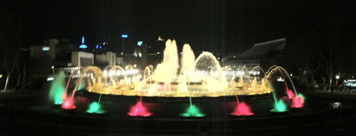 Magic Fountain of Montjuïc is one of MOB - Weekends for fun.