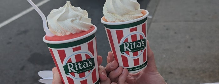 Rita's Italian Ice & Frozen Custard is one of Idk ....