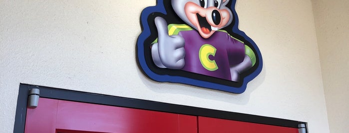 Chuck E. Cheese is one of favorite places.