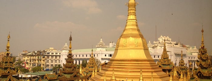 Sule Pagoda is one of Myanmar (မြန်မာ).