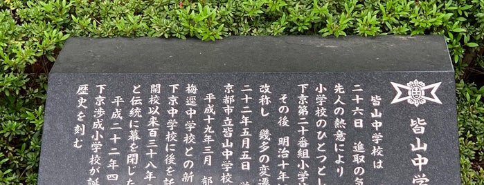 皆山中学校の碑 is one of 近現代京都2.