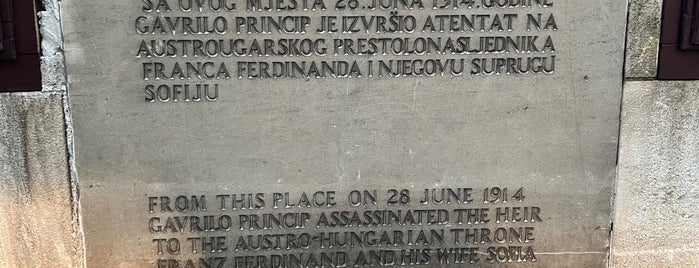 Assassination of Archduke Franz Ferdinand of Austria is one of Sarajevo🇧🇦.