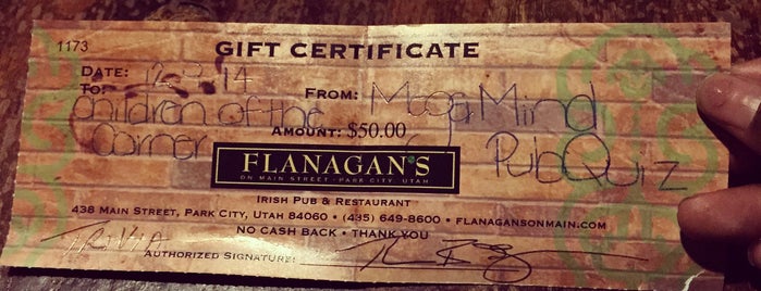 Flanagan's Irish Pub & Restaurant is one of Park City, UT Hit List.