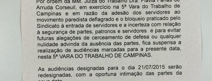 Justiça do Trabalho is one of lawyer's life.