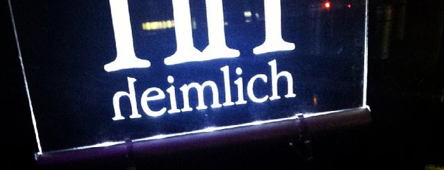 heimlichbar is one of Cafés und Bars in Hamburg.
