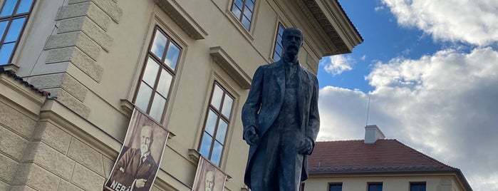 Statue of Tomáš Garrigue Masaryk is one of Prague.