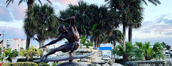 Kelly Slater Statue is one of The Cocoa Beach Blastoff Dash.