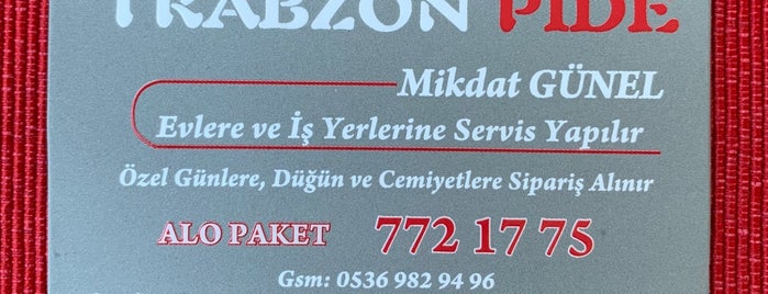 Trabzon Pide is one of Gezilecek Yerler w/Zeynep.