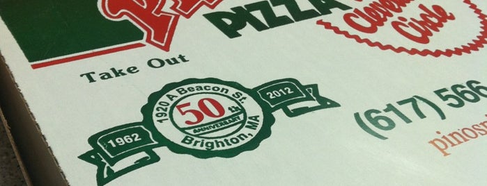 Pino's Pizza is one of Boston Eats Bucket List.