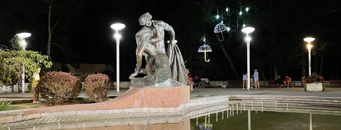 Jūratės Ir Kastyčio fontanas is one of Паланга.