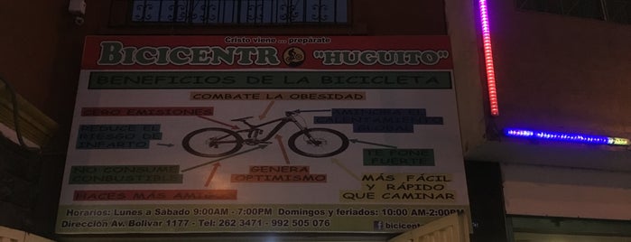 Bicicentro Huguito is one of bicletas: reparación y venta en Lima.