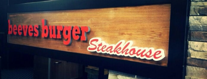 Beeves Burger & Steakhouse is one of Gidilecekler.
