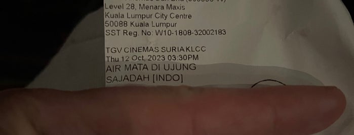 TGV Cinemas is one of Tempat yang Disukai Cristo.