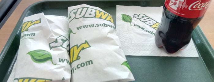 SUBWAY is one of Places to go.