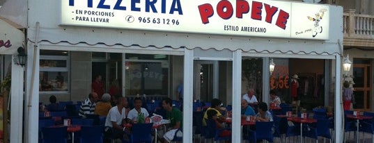 Pizzería Popeye is one of Tempat yang Disukai Franvat.