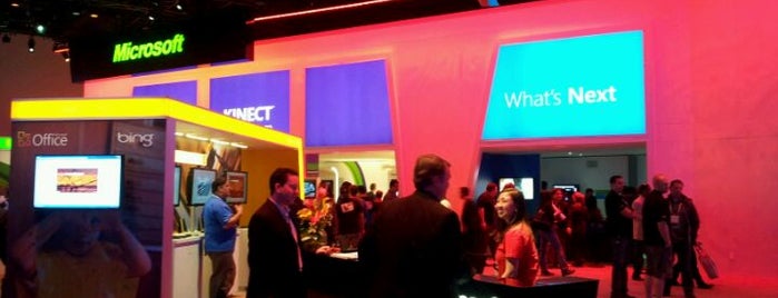 Microsoft Booth - CES2012 is one of CES 2012 badge.